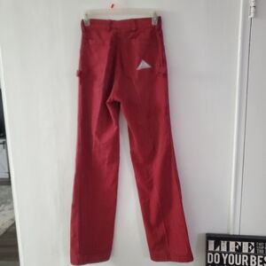 Chemin De Fer Vintage High Rise Jean red/black striped denim Carpenter